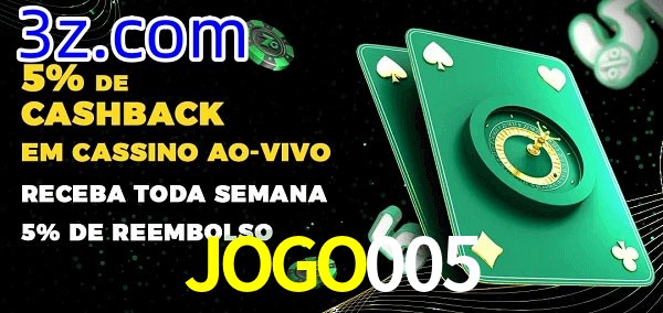 Promoções do cassino ao Vivo JOGO005